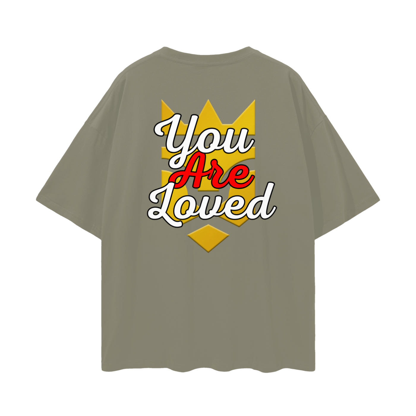 You Are Loved Oversized Plain T-Shirt